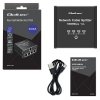 Qoltec Rozdzielacz splitter Ethernet  mini SWITCH 1x4 RJ45 | 1000Mb/s | USB-C | Aluminium